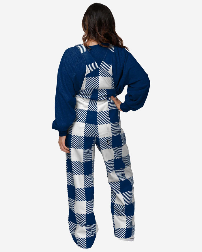 Dallas Cowboys Womens Plaid Bib Overalls FOCO - FOCO.com