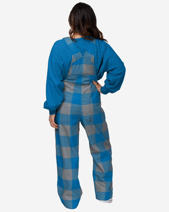 Detroit Lions Womens Plaid Bib Overalls FOCO - FOCO.com