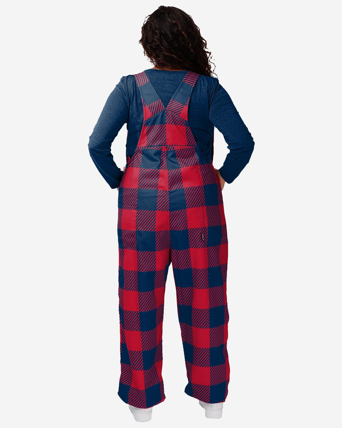 Houston Texans Womens Plaid Bib Overalls FOCO - FOCO.com