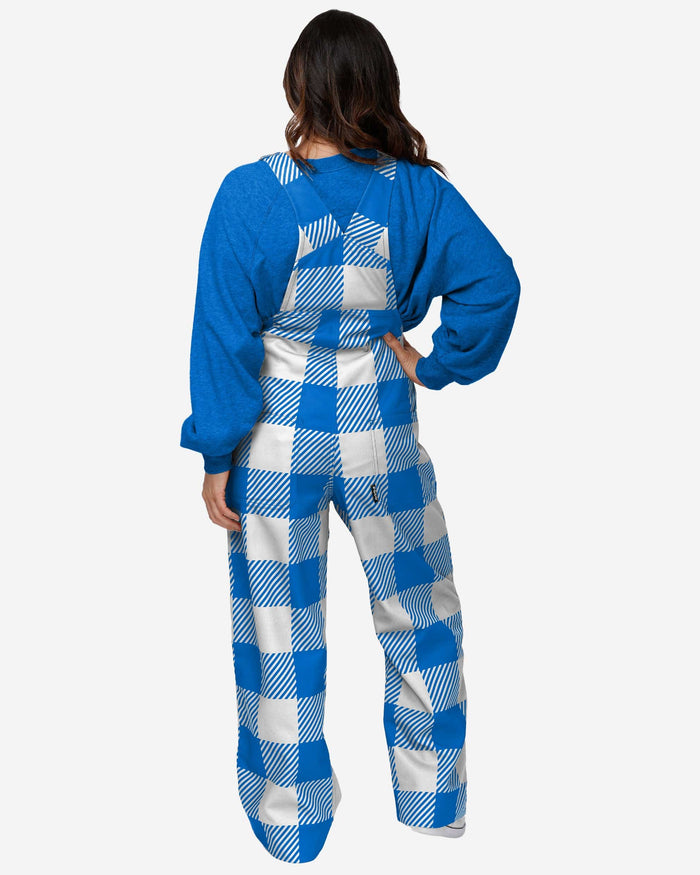 Los Angeles Chargers Womens Plaid Bib Overalls FOCO - FOCO.com