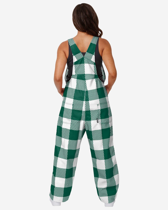 New York Jets Womens Plaid Bib Overalls FOCO - FOCO.com