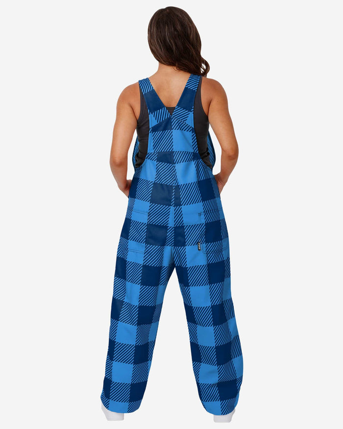 Tennessee Titans Womens Plaid Bib Overalls FOCO - FOCO.com