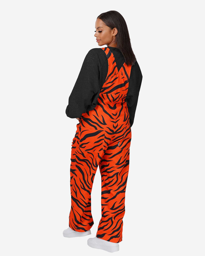 Cincinnati Bengals Womens Tiger Stripe Thematic Bib Overalls FOCO - FOCO.com