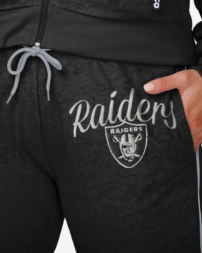 Las Vegas Raiders Womens Terry Knit Joggers FOCO - FOCO.com