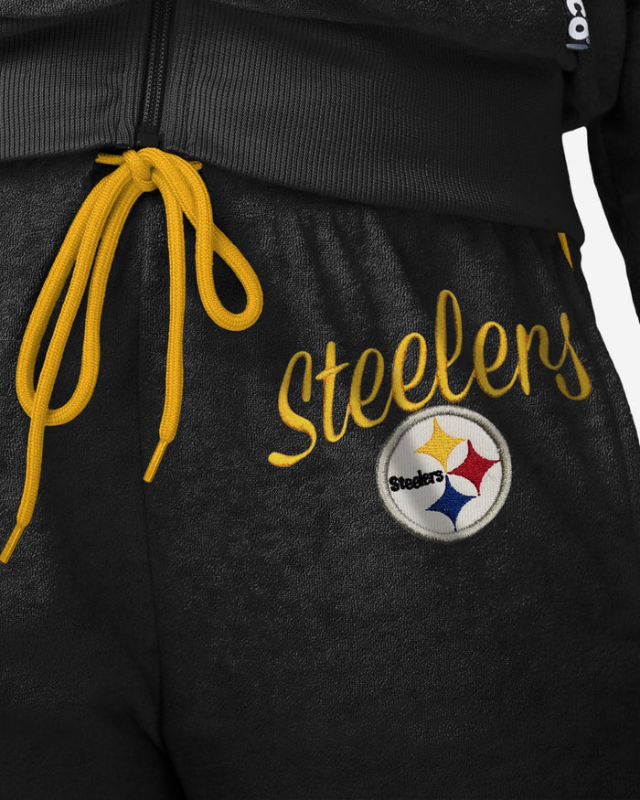 Pittsburgh Steelers Womens Terry Knit Joggers FOCO - FOCO.com