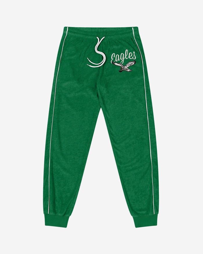 Philadelphia Eagles Kelly Green Womens Terry Knit Joggers FOCO - FOCO.com