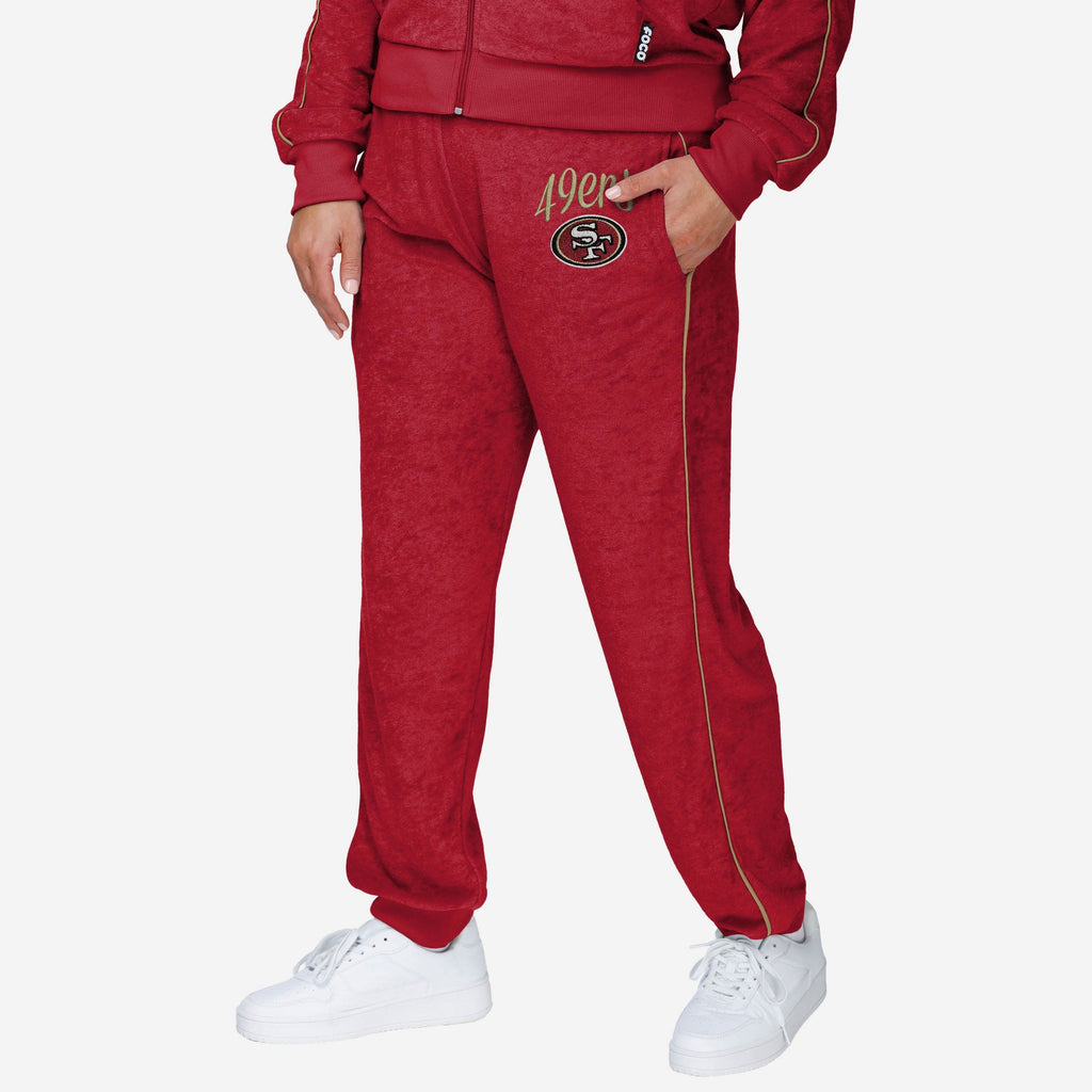 San Francisco 49ers Womens Terry Knit Joggers FOCO S - FOCO.com