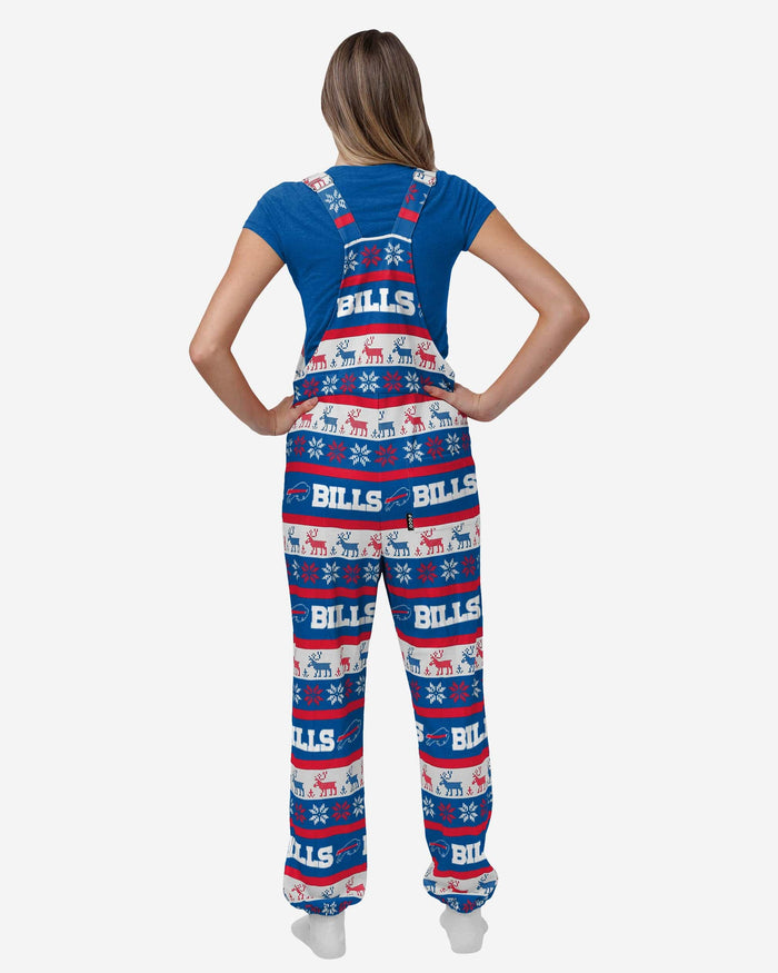 Buffalo Bills Womens Ugly Home Gating Bib Overalls FOCO - FOCO.com