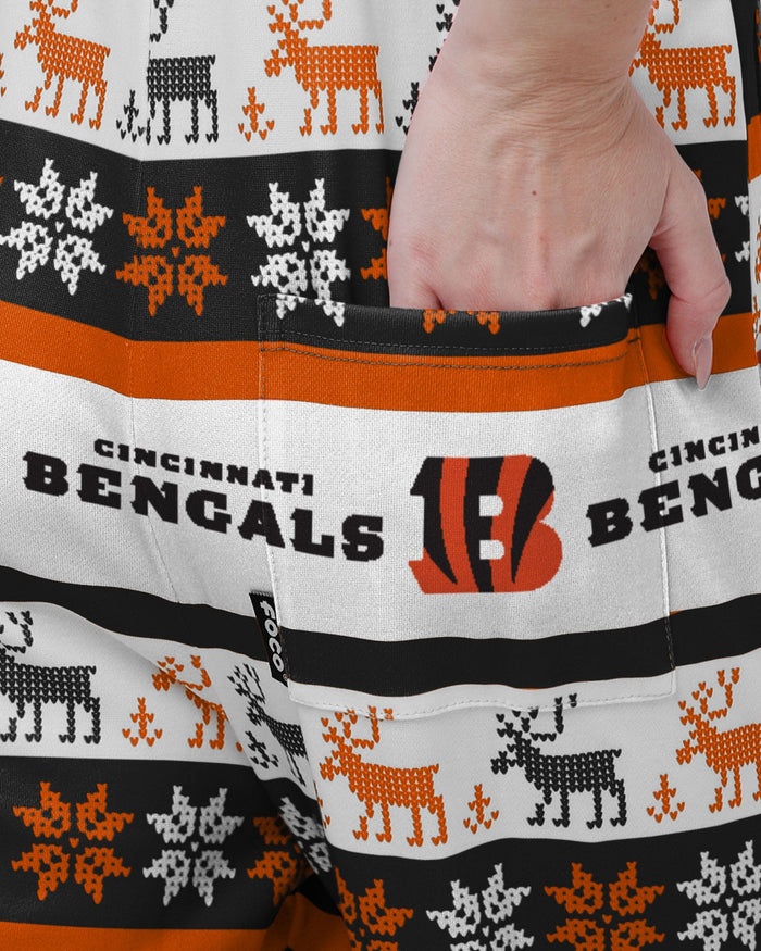 Cincinnati Bengals Womens Ugly Home Gating Bib Overalls FOCO - FOCO.com