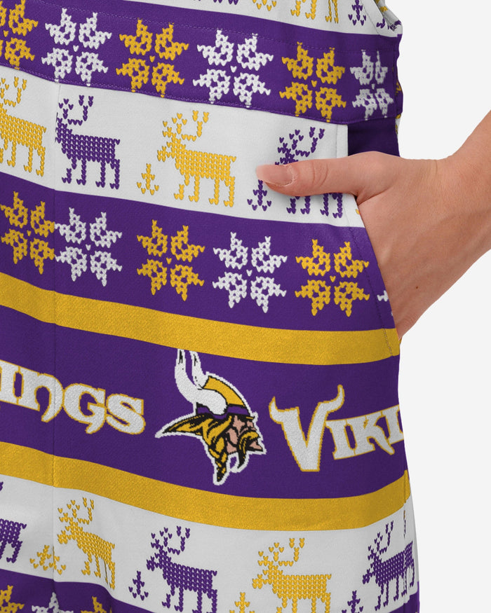 Minnesota Vikings Womens Ugly Home Gating Bib Overalls FOCO - FOCO.com