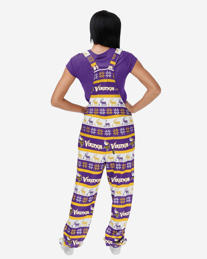 Minnesota Vikings Womens Ugly Home Gating Bib Overalls FOCO - FOCO.com