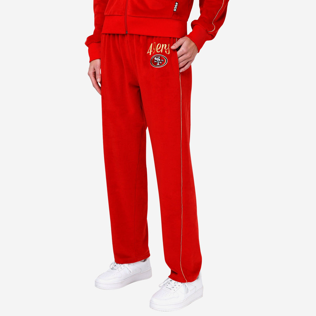 San Francisco 49ers Womens Velour Pants FOCO S - FOCO.com