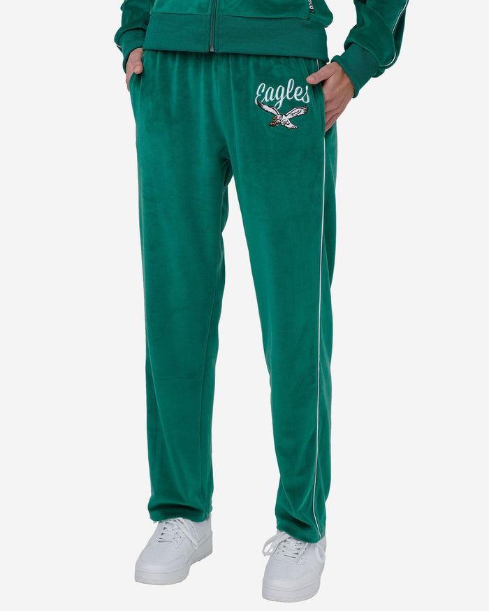 Philadelphia Eagles Womens Kelly Green Velour Pants FOCO S - FOCO.com