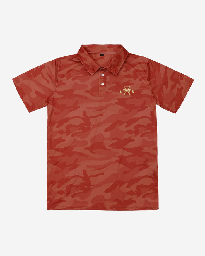 Iowa State Cyclones Color Camo Polyester Polo FOCO - FOCO.com