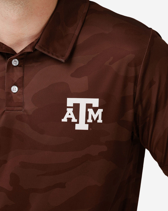 Texas A&M Aggies Color Camo Polyester Polo FOCO - FOCO.com