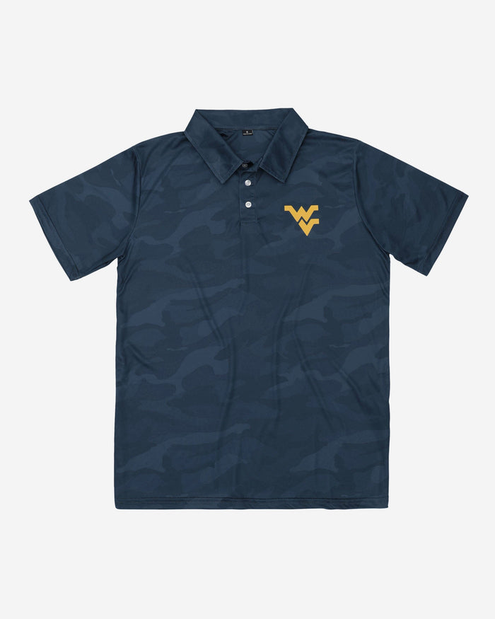 West Virginia Mountaineers Color Camo Polyester Polo FOCO - FOCO.com