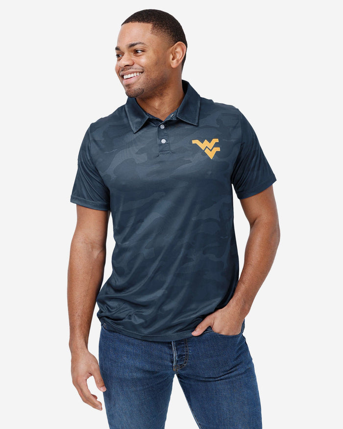 West Virginia Mountaineers Color Camo Polyester Polo FOCO S - FOCO.com