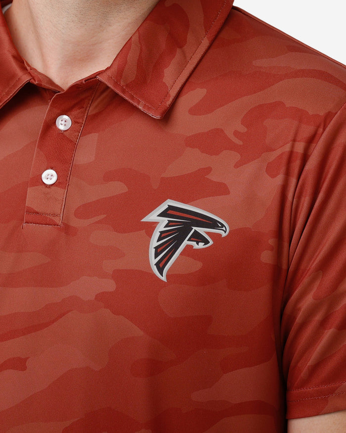 Atlanta Falcons Color Camo Polyester Polo FOCO - FOCO.com