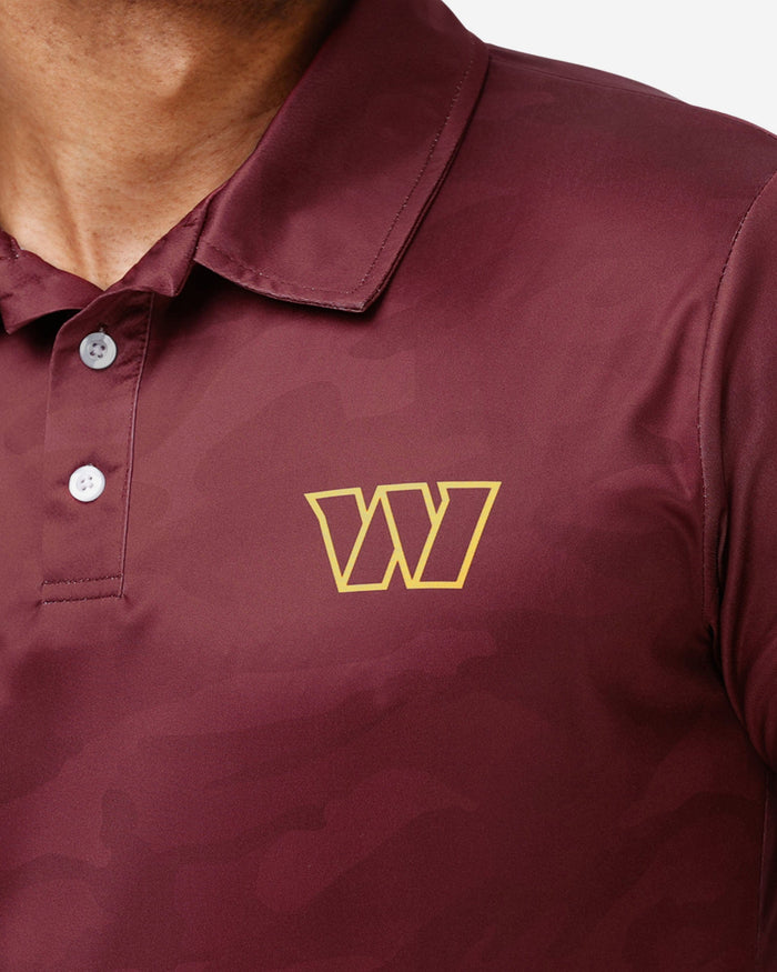 Washington Commanders Color Camo Polyester Polo FOCO - FOCO.com