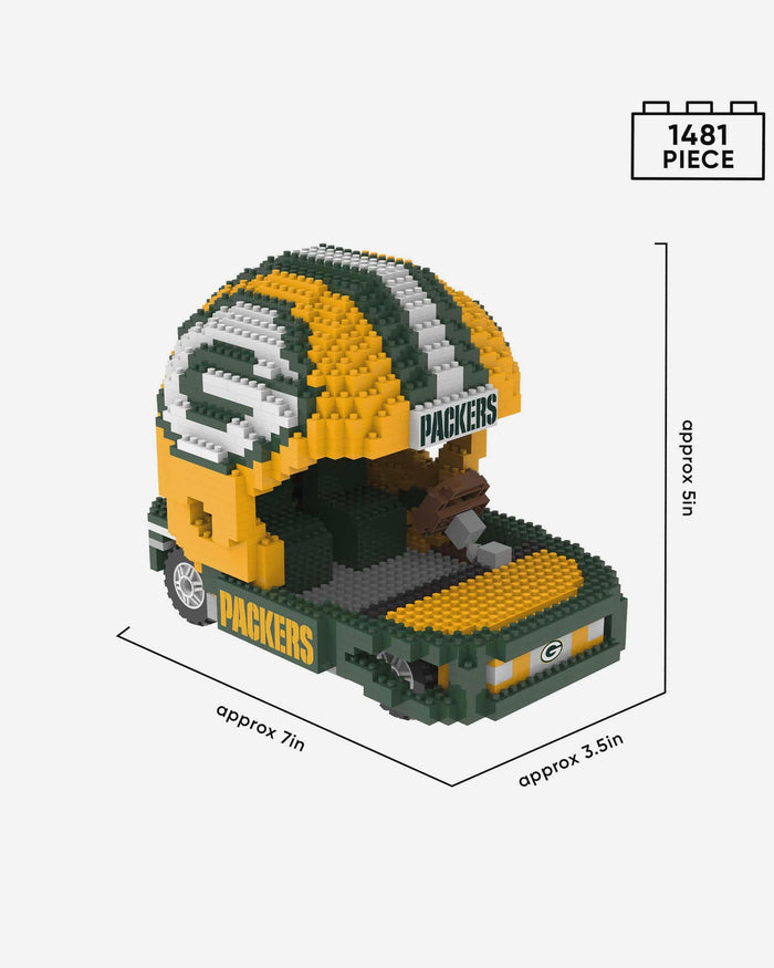 Green Bay Packers BRXLZ Helmet Cart FOCO - FOCO.com
