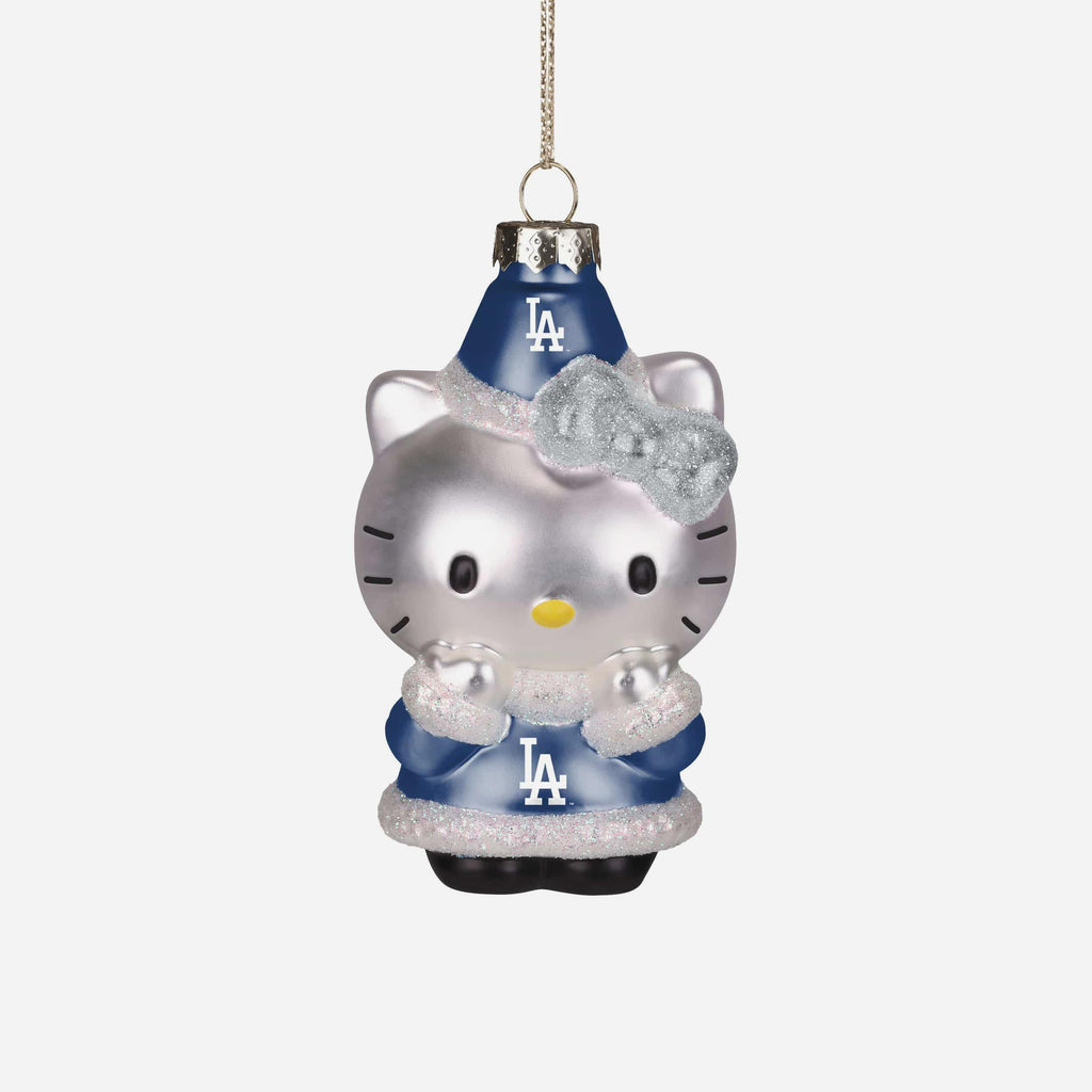 Los Angeles Dodgers Hello Kitty® Glitter Ornament FOCO - FOCO.com