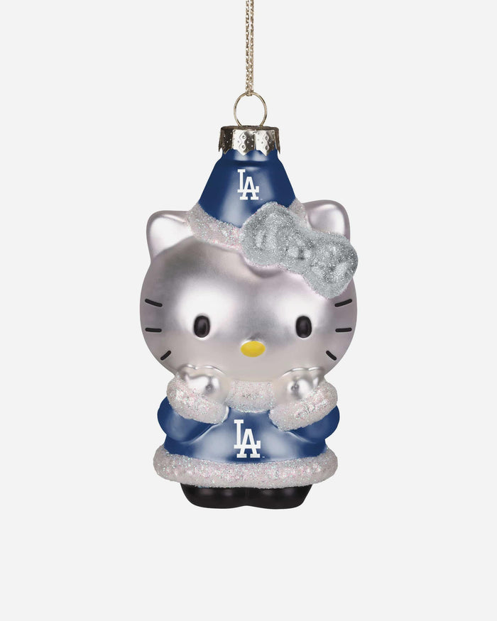 Los Angeles Dodgers Hello Kitty® Glitter Ornament FOCO - FOCO.com