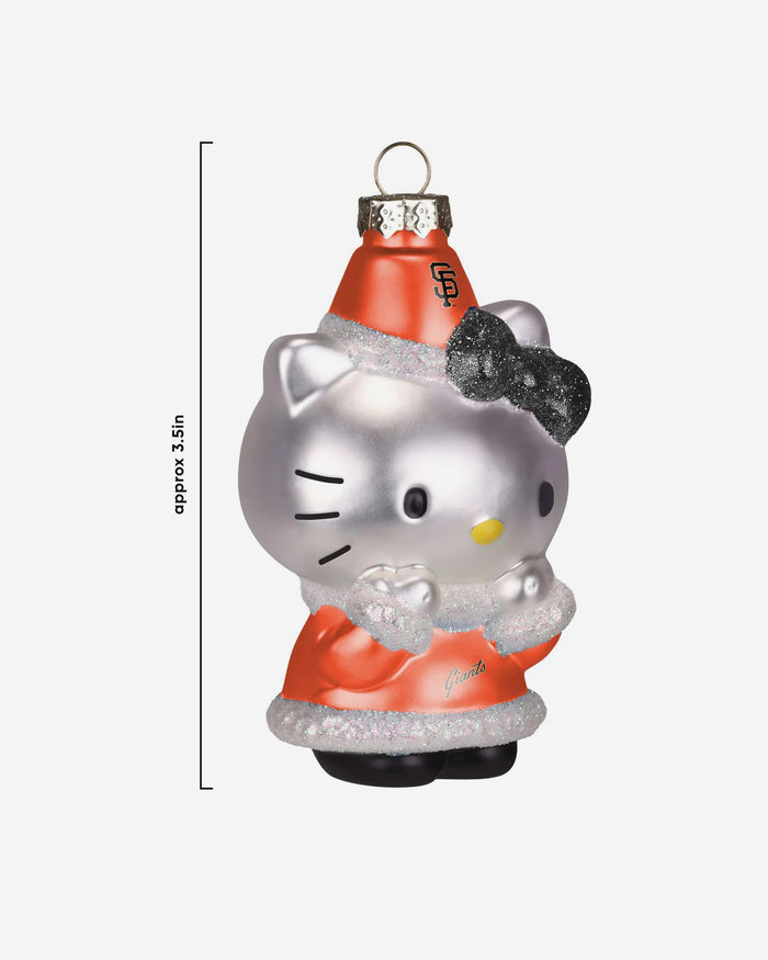 San Francisco Giants Hello Kitty® Glitter Ornament FOCO - FOCO.com