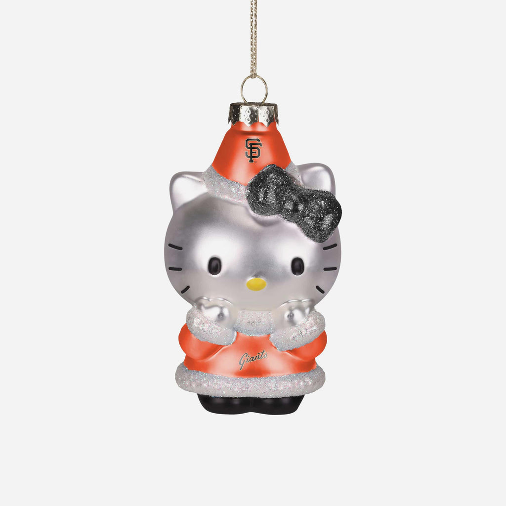 San Francisco Giants Hello Kitty® Glitter Ornament FOCO - FOCO.com