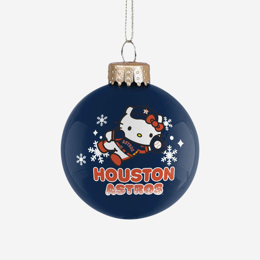 Houston Astros Hello Kitty® Glass Ball Ornament FOCO - FOCO.com