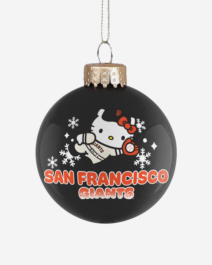 San Francisco Giants Hello Kitty® Glass Ball Ornament FOCO - FOCO.com