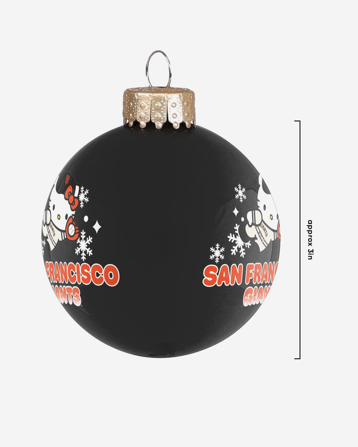 San Francisco Giants Hello Kitty® Glass Ball Ornament FOCO - FOCO.com
