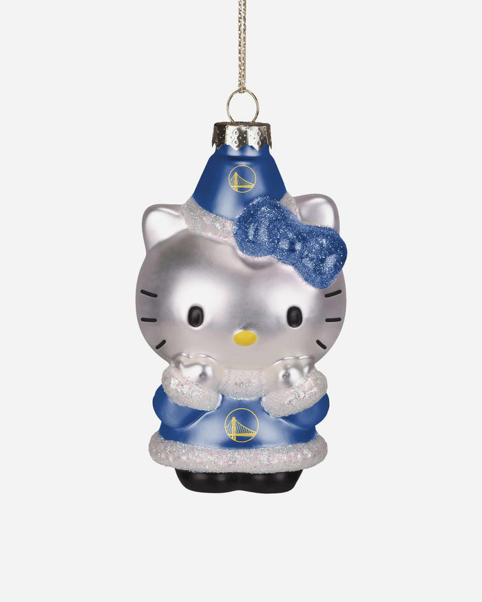 Golden State Warriors Hello Kitty® Glitter Ornament FOCO - FOCO.com