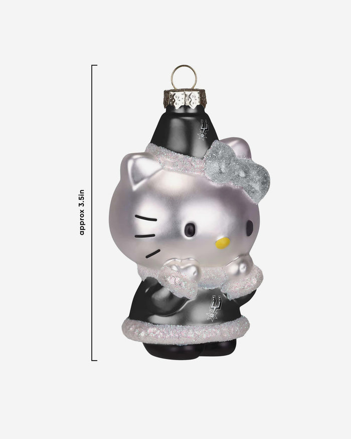 San Antonio Spurs Hello Kitty® Glitter Ornament FOCO - FOCO.com