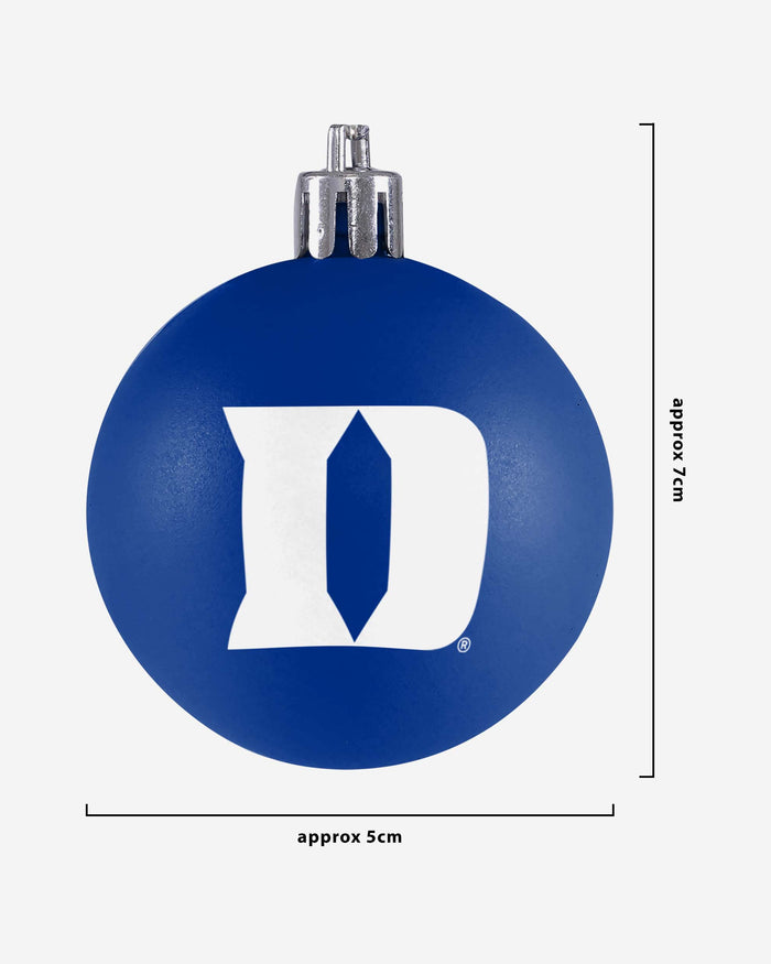 Duke Blue Devils 12 Pack Ball Ornament Set