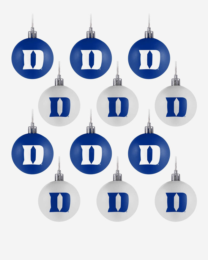 Duke Blue Devils 12 Pack Ball Ornament Set FOCO - FOCO.com