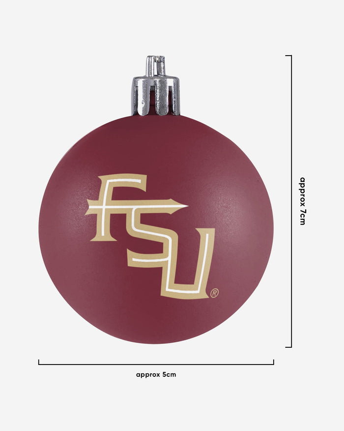 Florida State Seminoles 12 Pack Ball Ornament Set FOCO - FOCO.com