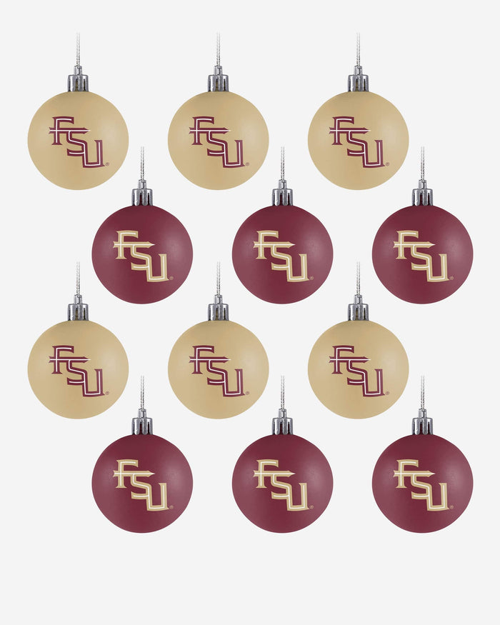 Florida State Seminoles 12 Pack Ball Ornament Set FOCO - FOCO.com