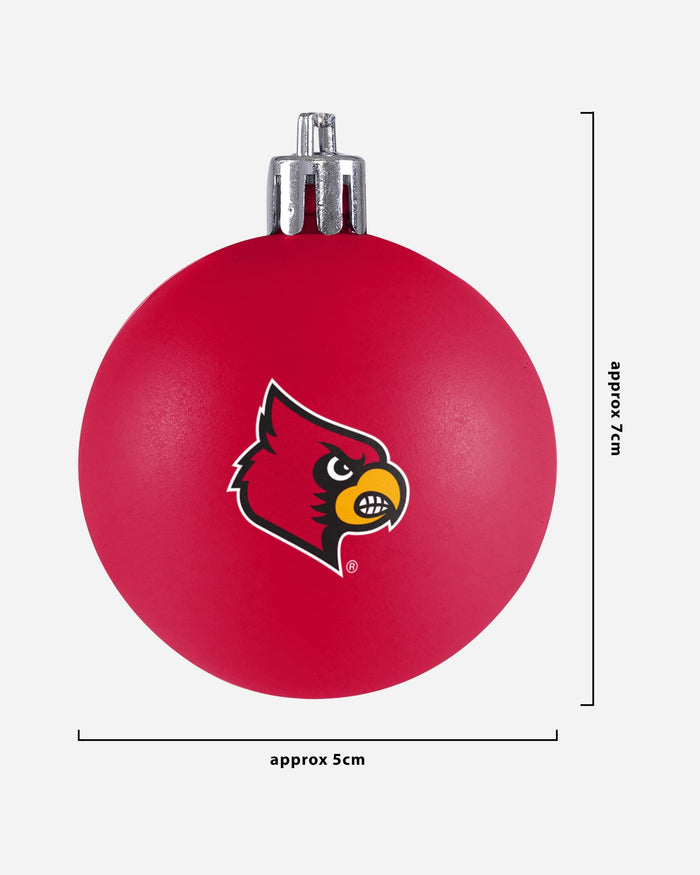 Louisville Cardinals 12 Pack Ball Ornament Set Foco - FOCO.com