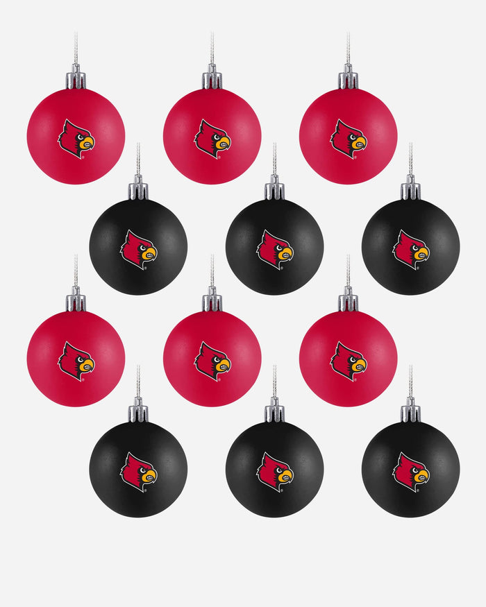 Louisville Cardinals 12 Pack Ball Ornament Set Foco - FOCO.com