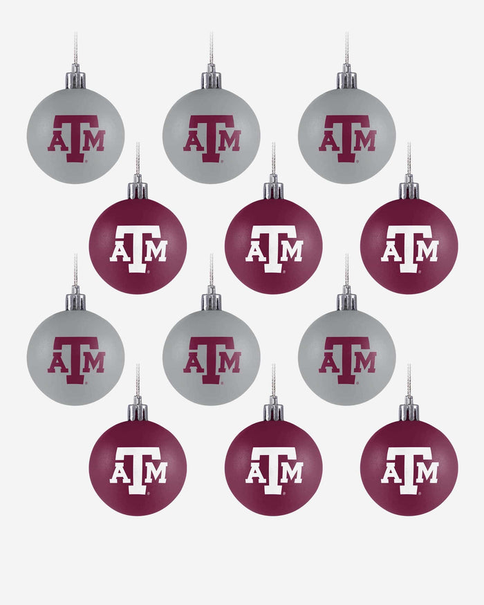 Texas A&M Aggies 12 Pack Ball Ornament Set FOCO - FOCO.com