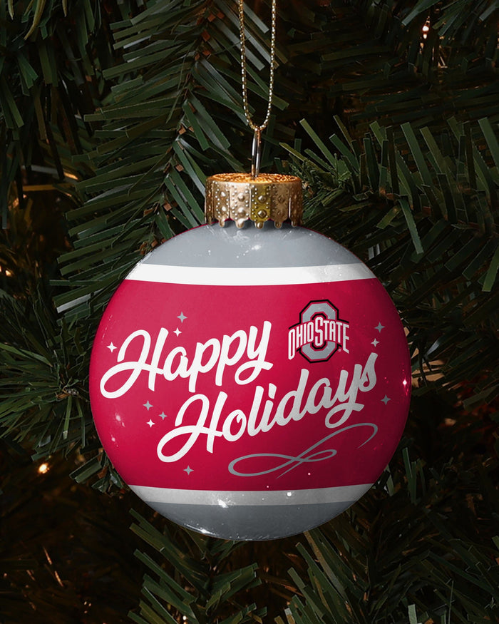 Ohio State Buckeyes 2024 Football National Champions Glass Ball Ornament FOCO - FOCO.com