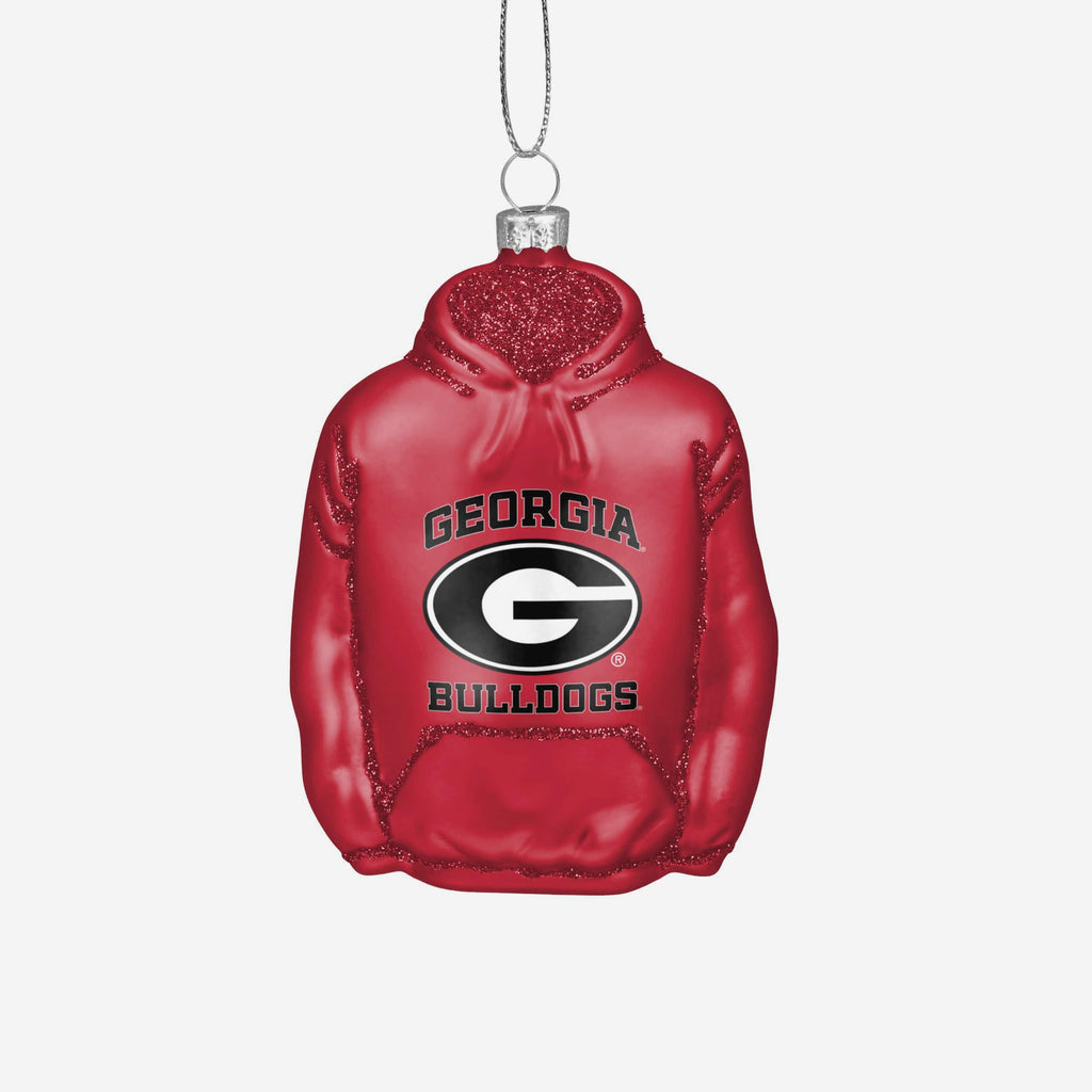 Georgia Bulldogs Glitter Hoodie Ornament FOCO - FOCO.com