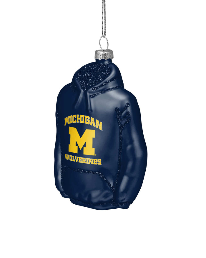 Michigan Wolverines Glitter Hoodie Ornament FOCO - FOCO.com