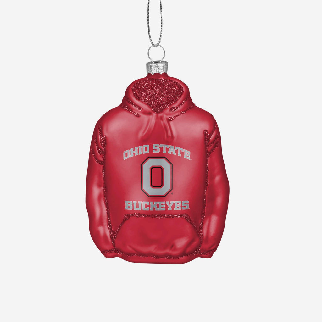 Ohio State Buckeyes Glitter Hoodie Ornament FOCO - FOCO.com
