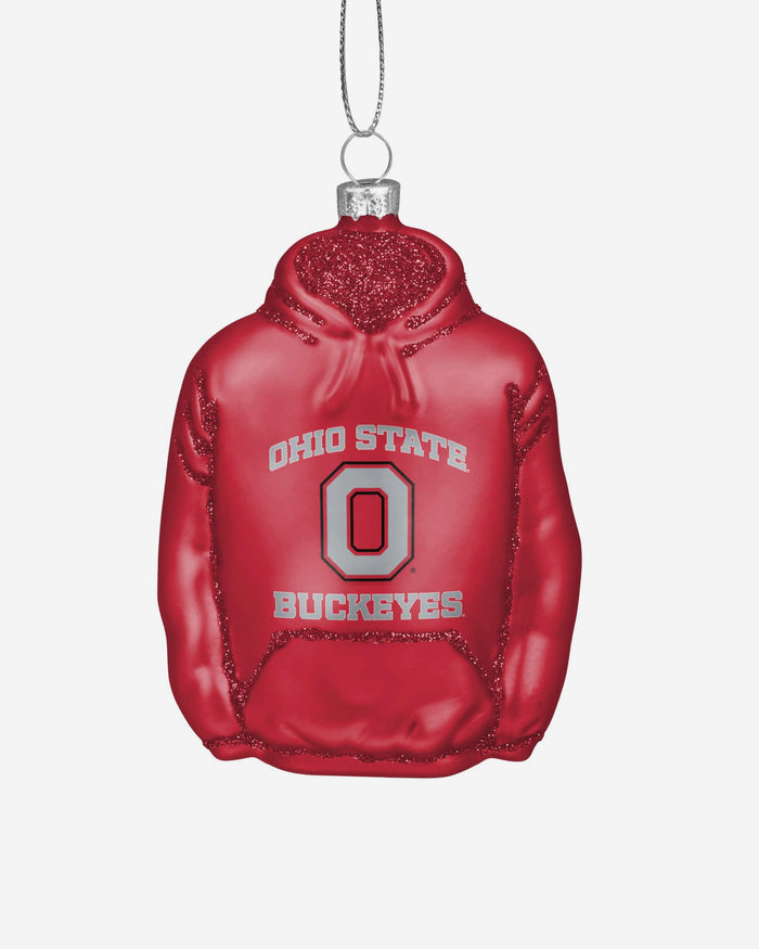Ohio State Buckeyes Glitter Hoodie Ornament FOCO - FOCO.com