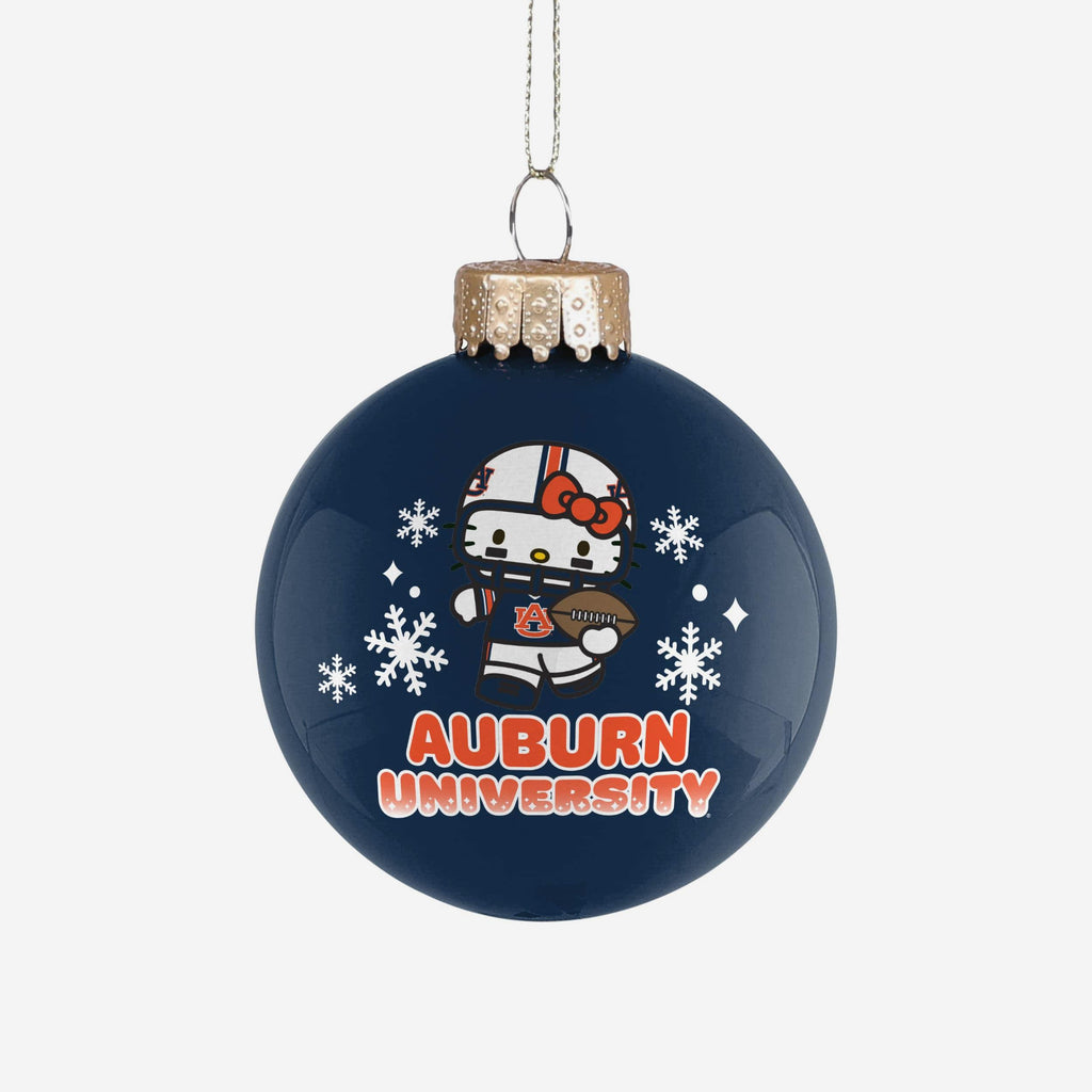 Auburn Tigers Hello Kitty® Glass Ball Ornament FOCO - FOCO.com