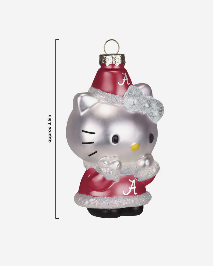 Alabama Crimson Tide Hello Kitty® Glitter Ornament FOCO - FOCO.com