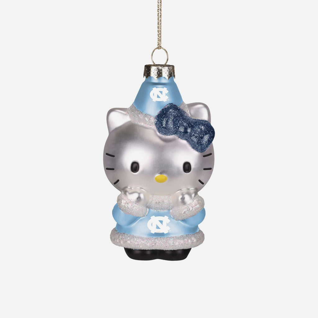 North Carolina Tar Heels Hello Kitty® Glitter Ornament FOCO - FOCO.com