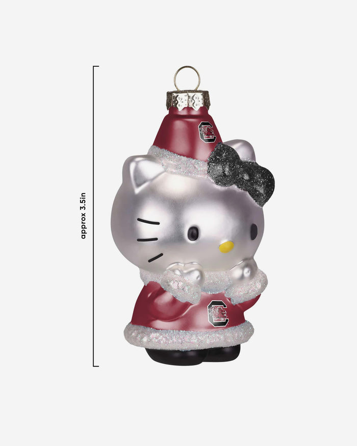 South Carolina Gamecocks Hello Kitty® Glitter Ornament FOCO - FOCO.com