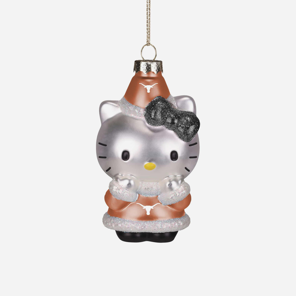 Texas Longhorns Hello Kitty® Glitter Ornament FOCO - FOCO.com